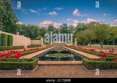 Der US-Militärfriedhof in Madingley bei Cambridge in England Stockfoto