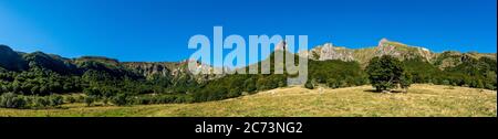 Chaudefour Valley Natural Reserve, Sancy Mountain. Vulkane Naturpark Auvergne. Puy de Dome. Auvergne-Rhone-Alpes. Frankreich Stockfoto