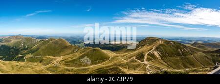 Monts Dore, Sancy Mountains. Vulkane der Auvergne Naturpark. Puy-de-Dome. Auvergne-Rhone-Alpes. Frankreich Stockfoto