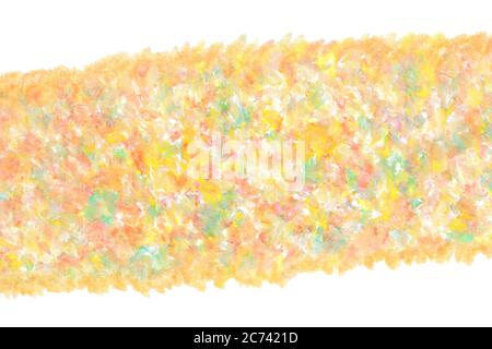 Pastellfarbe Herbst gelb abstrakt auf bunten Aquarell Handfarbe Hintergrund Stockfoto