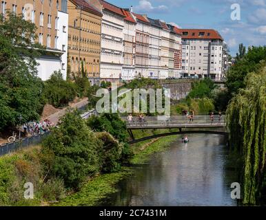 Plagwitz Bezirk in Leipzig Ostdeutschland Stockfoto