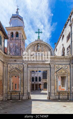 Schule San Giovanni Evangelista in Venedig, Italien Stockfoto