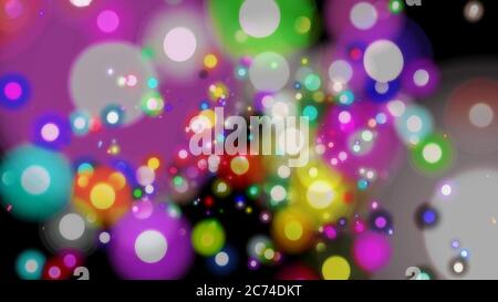 Spots Farbe, Licht bei Nacht, abstrakter Hintergrund Stockfoto