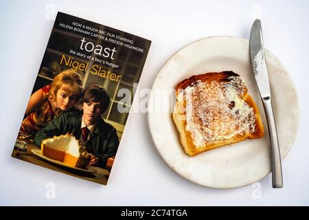 Toast ein Roman von Nigel Slater Stockfoto