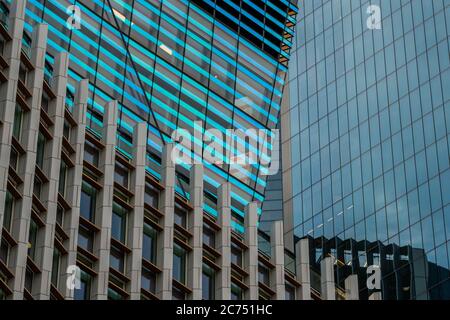 London, Großbritannien. Juli 2020. Das Restaurant, aber nicht der Sky Garden in 120 Fenchurch Street wurde wieder geöffnet - nach der Lockerung des Coronavirus (COVID-19) Sperre. Kredit: Guy Bell/Alamy Live Nachrichten Stockfoto