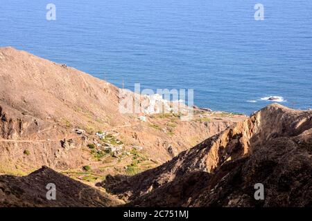 Anaga Blick auf die Berge von Mirador Cabezo del Tejo Teneriffa Kanarische Insel Spanien Stockfoto