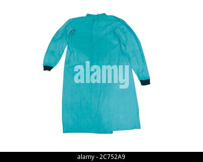Einweg-OP-Kittel für Krankenhaus, eine persönliche Schutzausrüstung für Corona-Virus Prävention Stockfoto