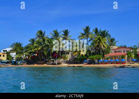 Schöner Strand auf der Insel Ngor, Senegal Stockfoto