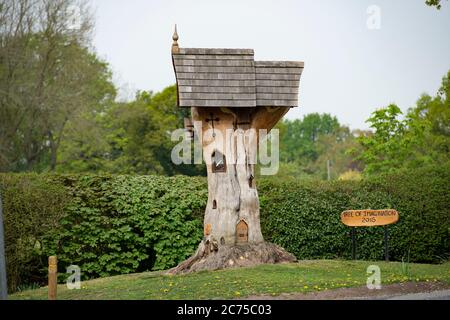 Der Baum der Phantasie, Lower Peover, Knutsford,. Cheshire. Stockfoto