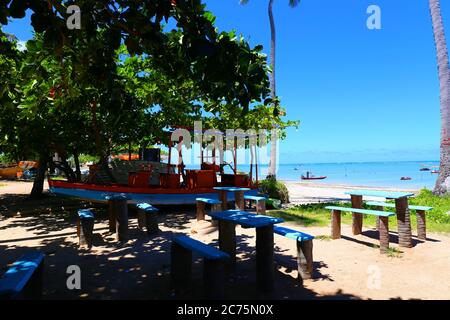 Fischerdorf Sao Miguel dos Milagres, Alagoas, Brasilien Stockfoto