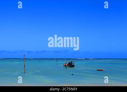Fischerdorf Sao Miguel dos Milagres, Alagoas, Brasilien Stockfoto