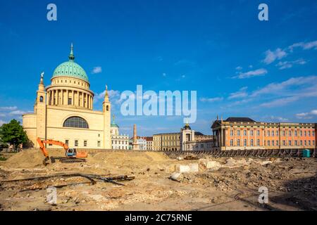 Baustelle, Potsdam, Deutschland Stockfoto