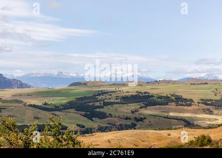 Blick auf die Berge der Carretera Austral Route - Coyhaique, Aysén, Chile Stockfoto