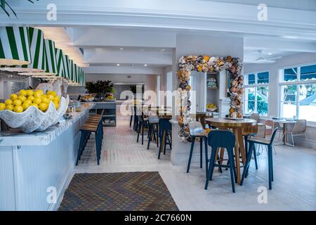 Interieur Barrenjoey House Restaurant Palm Beach Sydney NSW Australien Stockfoto