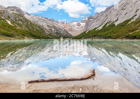 Emerald Lake - Landschaft von Feuerland, Ushuaia, Argentinien Stockfoto