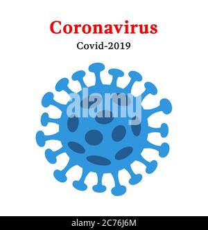 Abstract Virus Stamm Modell neuartige Coronavirus 2019-nCoV. Die Gefahr des Coronavirus und die Gefahr für die öffentliche Gesundheit. Pandemiemedizin mit Gefahr Stockfoto