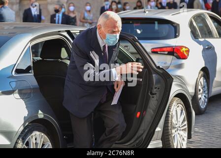 Roma, Italien. Juli 2020. Rom, Piazza Farnese: 231. Jahrestag der Einnahme der Bastille in der französischen Botschaft. Kredit: SPP Sport Presse Foto. /Alamy Live Nachrichten Stockfoto