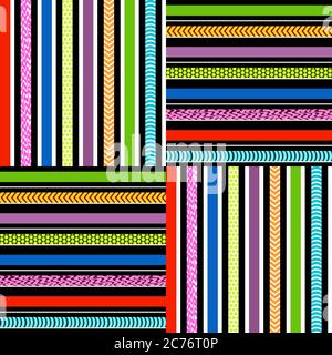 Vektor abstrakte Farbe Streifen Muster. Stock Vektor