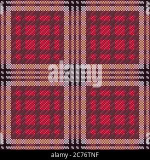 Gedeckte mehrfarbige Tartan Scottish nahtlose Muster in blauen Grautönen, Textur für Tartan, Karo, Tischdecken, Kleidung, Bettwäsche, Decken und anderen Text Stock Vektor