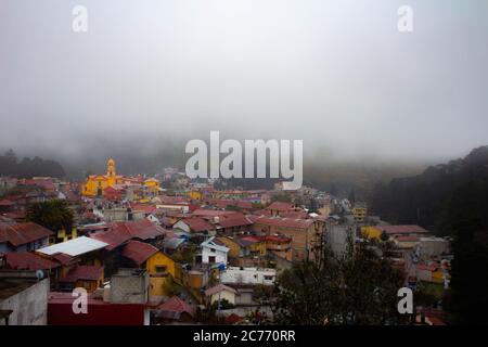 Magische Stadt in Pinal de Amoles-Queretaro Stockfoto