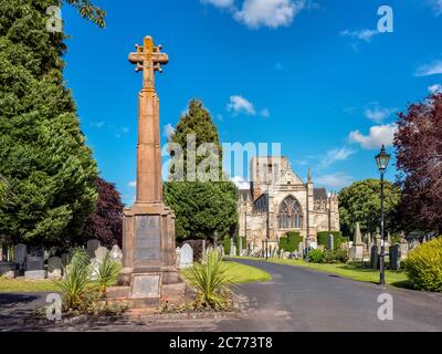 Die Stiftskirche der Heiligen Jungfrau Maria, eine Kirche von Schottland Pfarrkirche in Haddington, East Lothian, Schottland, Großbritannien. Stockfoto