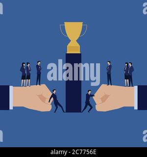 Pausenzeit Geschäftsmann für eine Tasse Kaffee. Illustration Für Hintergrundbild, Banner, Hintergrund, Infografik, Buch Und Web Landing Page. Stock Vektor