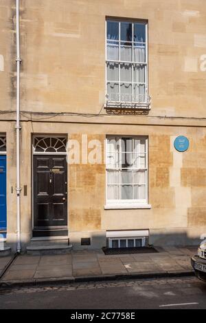 Haus, das einst vom Künstler William Turner, Oxford, Großbritannien, besetzt war Stockfoto