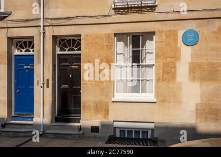 Haus, das einst vom Künstler William Turner, Oxford, Großbritannien, besetzt war Stockfoto