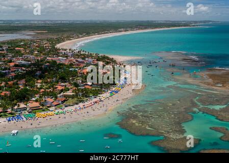 Porto de Galinhas Beach, Ipojuca, in der Nähe von Recife, Pernambuco, Brasilien Stockfoto