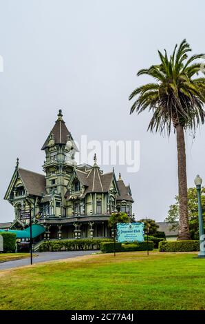 Das historische Carson Mansion viktorianischen Stil Haus in Eureka Kalifornien USA Stockfoto