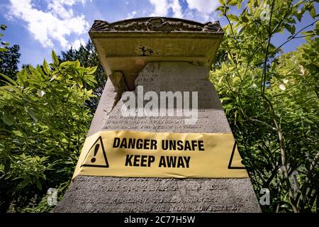 Highgate Cemetery (West) in North London, Großbritannien Stockfoto