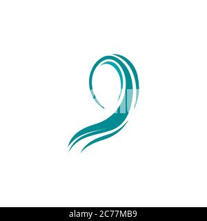 Muslima hijab Logo template Vector Illustration Design Stock Vektor