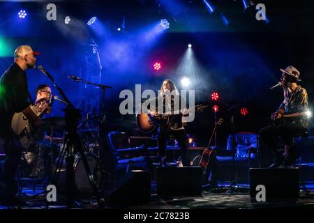 Malmö, Schweden. Juli 2020. Die schwedische Country- und Popsängerin Jill Johnson spielt ein Live-Konzert im Kulturbolaget in Malmoe. Aufgrund des COVID19-Ausbruchs wurde das Konzert online live gestreamt. (Foto: Gonzales Photo - Joe Miller). Stockfoto