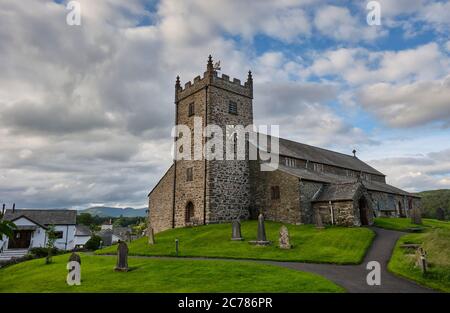 St. Michael und alle Engel, Hawkshead, Lake District, Cumbria Stockfoto