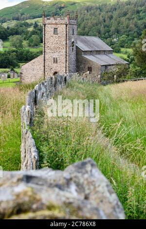 St. Michael und alle Engel Kirche, Hawkshead, Lake District, Cumbria Stockfoto