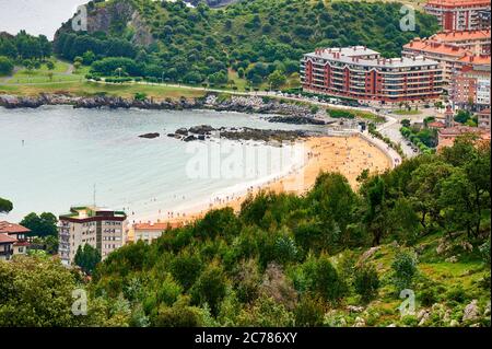 Brazomar Beach, Castro Urdiales, Cantabria, Spanien Stockfoto