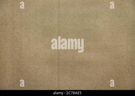 Textur einer Kartonoberfläche in braun. Stockfoto