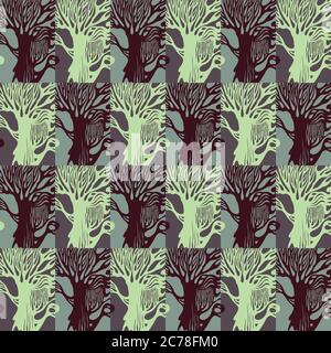 Vektor Grunge Elemente Nahtloses Muster Stock Vektor