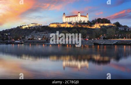 Die Burg von Bratislava, Slowakei Stockfoto