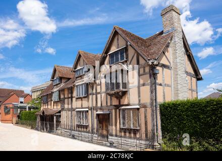 William Shakespeares Geburtsort Stratford-upon-Avon William Shakespeares Geburtsort Stratford-upon-Avon Warwickshire England GB Europa Stockfoto