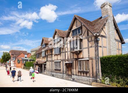 William Shakespeares Geburtsort Stratford-upon-Avon William Shakespeares Geburtsort Stratford-upon-Avon Warwickshire England GB Europa Stockfoto