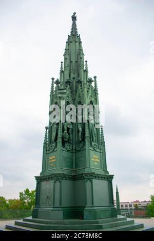 Preußisches Nationaldenkmal für die Befreiungskriege im Viktoria Park Kreuzberg Stockfoto