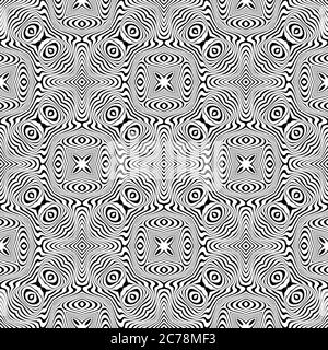 Vektor abstraktes Linienmuster. Kurven Hintergrund Stock Vektor