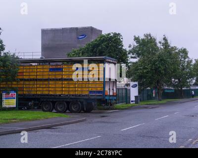 2 Sisters Food Group Hühnerfabrik Llangefni Isle of Anglesey North Wales Großbritannien Stockfoto