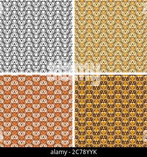 Muster für geometrische Vektorelemente festgelegt Stock Vektor