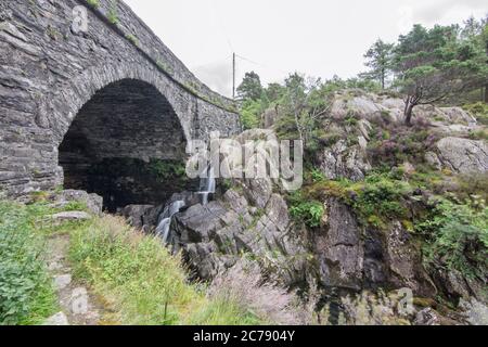 CWM Idwal ein cirque (oder corrie) in der Glyderau Bergkette im Norden Snowdonia, Nationalpark in der Bergregion von Nord-Wales Stockfoto