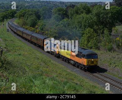 56078 & 73136 Teilnahme an der Severn Valley Railway Diesel Gala 2018 Stockfoto