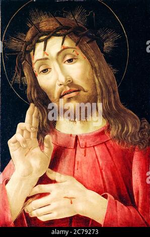 Sandro Botticelli, der auferstandene Christus, Gemälde, um 1480 Stockfoto