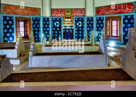 Das Türbe (Mausoleum) von Shezade Ahmet im Muradiye Komplex, Bursa, Türkei Stockfoto