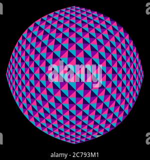 Vektor Dreieck Kugel. Abstrakter Hintergrund. Stock Vektor